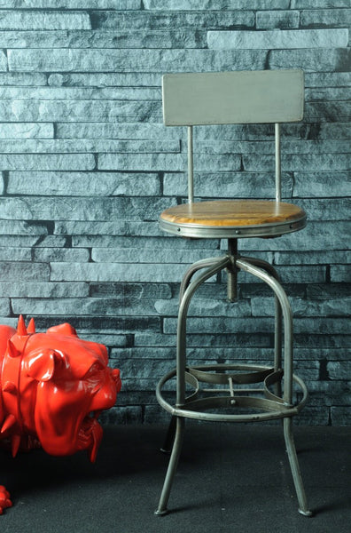 F&B Bar Stool with Back Rest