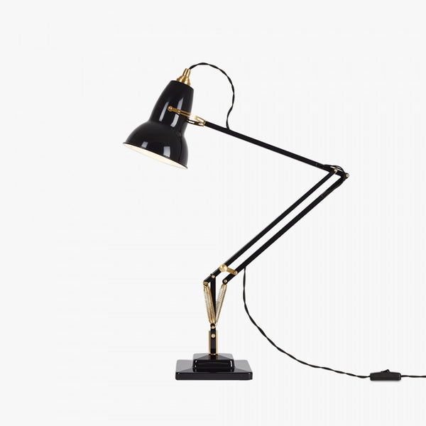 Anglepoise® 1227 Brass Desk Lamp - Jet Black