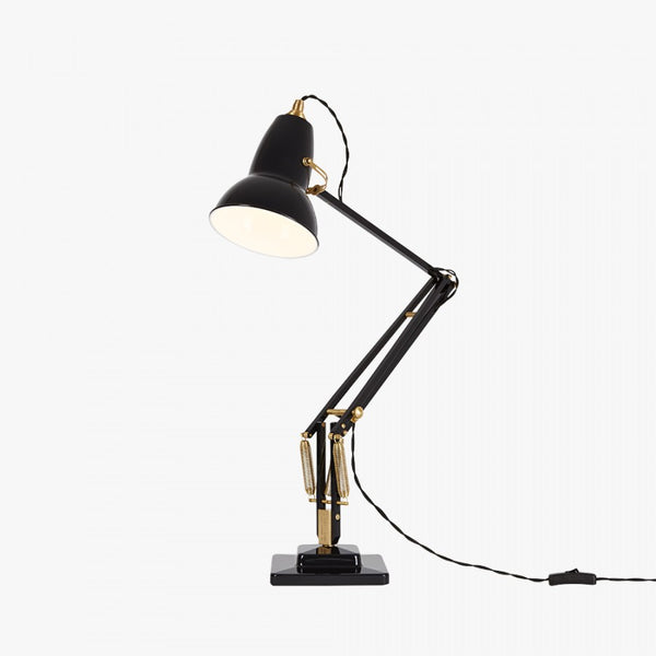 Anglepoise® 1227 Brass Desk Lamp - Jet Black