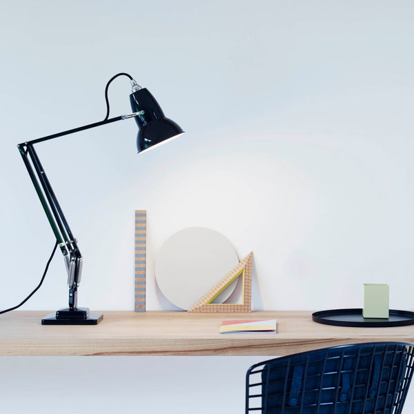 Anglepoise® 1227 Desk Lamp with Cable Braid - Jet Black