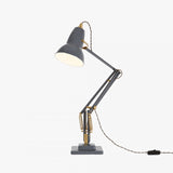 Anglepoise® 1227 Brass Desk Lamp - Elephant Grey